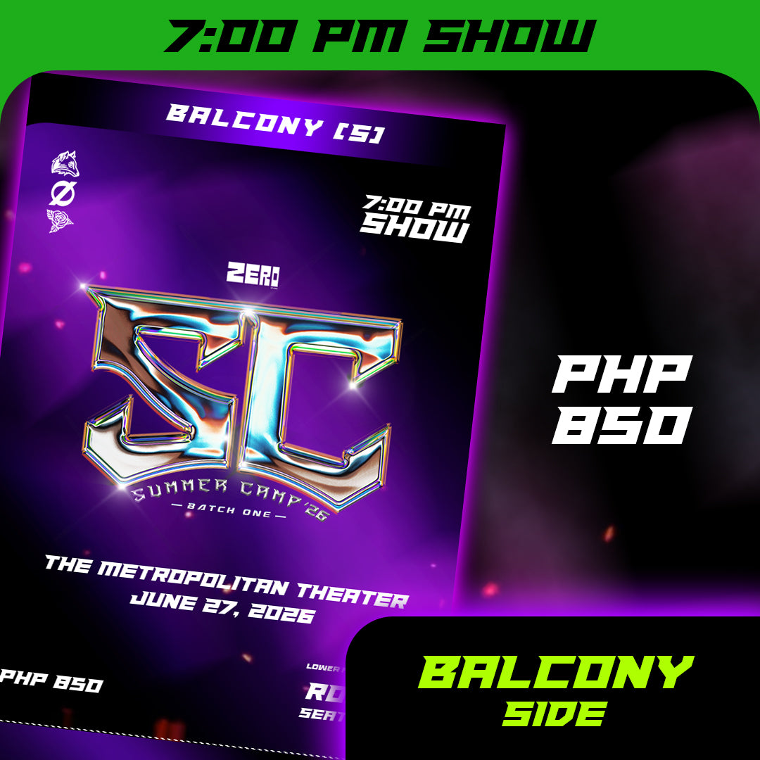 ZERØ SUMMER CAMP - BATCH 1 RECITAL: 7PM SHOW - BALCONY SIDE