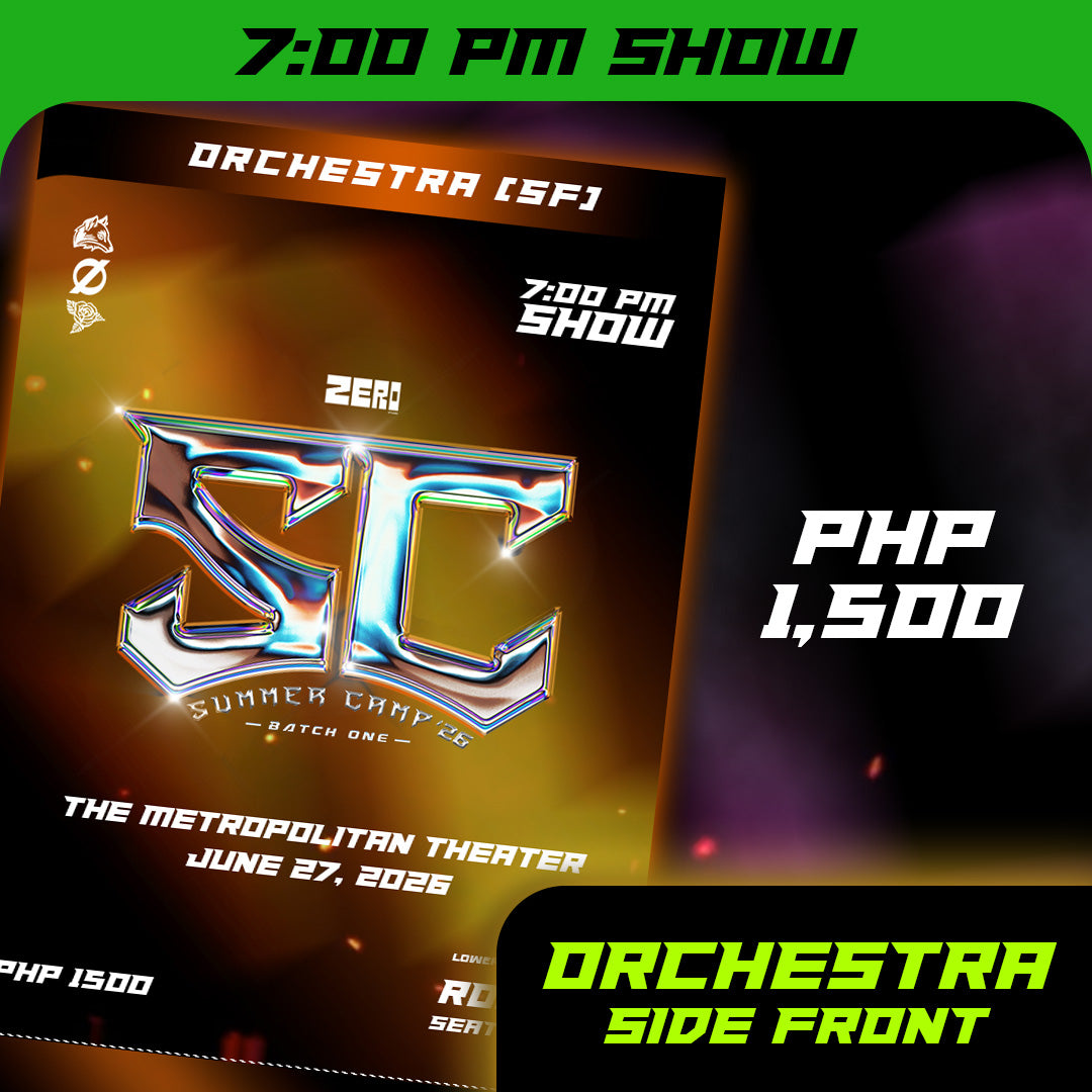 ZERØ SUMMER CAMP - BATCH 1 RECITAL: 7PM SHOW - ORCHESTRA SIDE FRONT